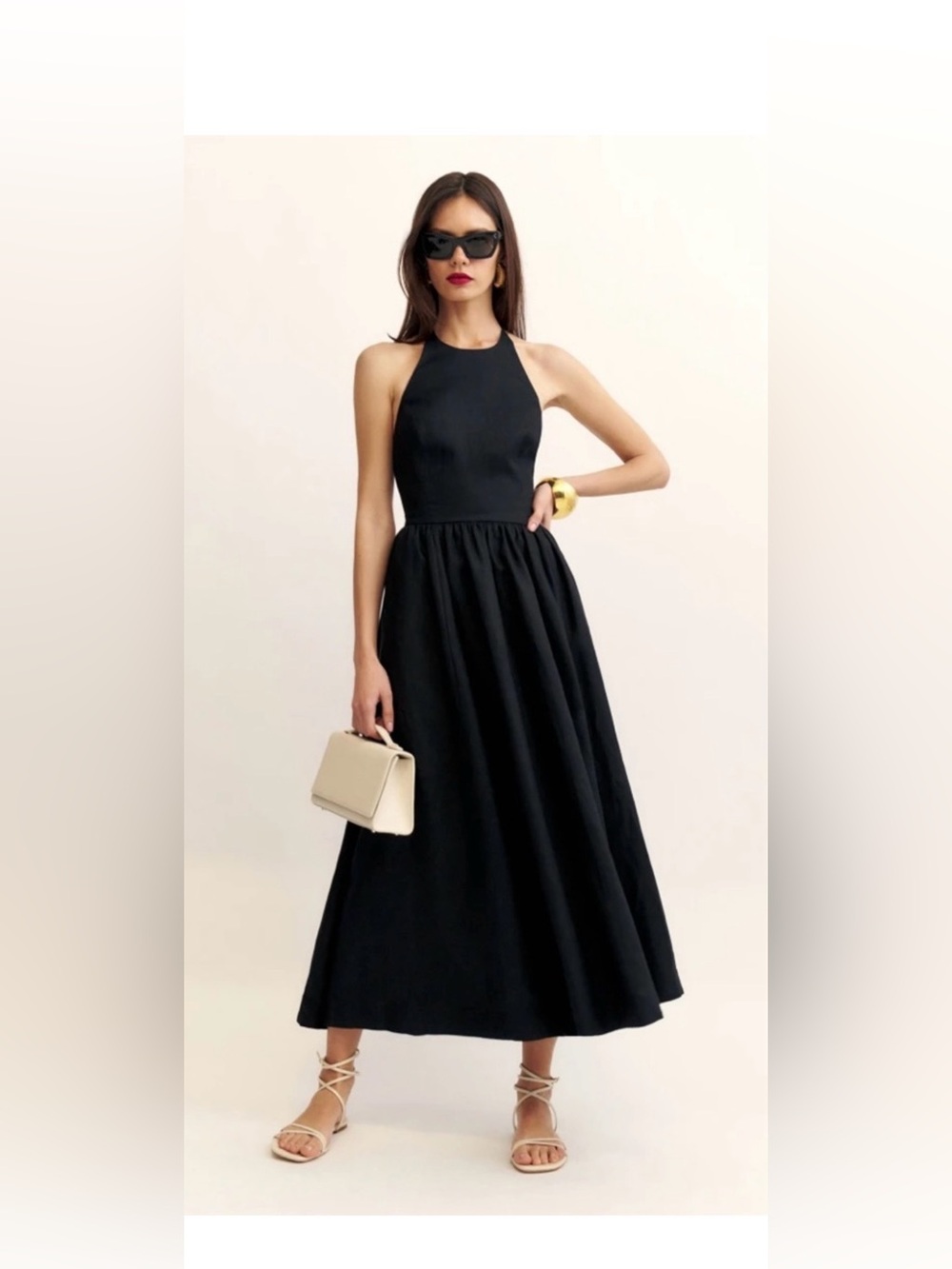 NWT Reformation Percy Dress Black Size 0